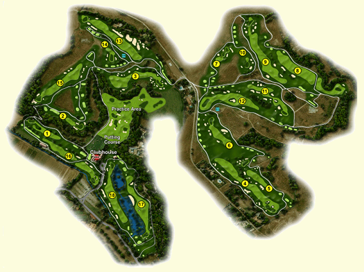 Maps Parco di Roma Golf e Country Club