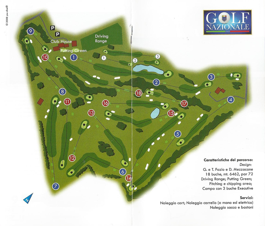 Maps Golf Course Nazionale