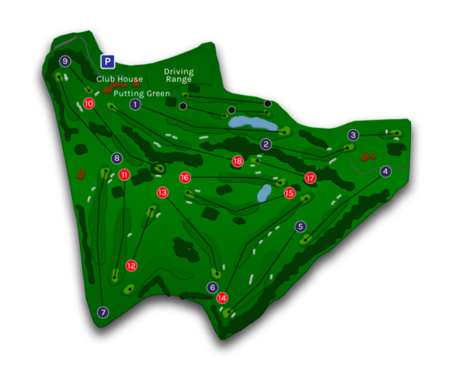 Map Course Golf Nazionale