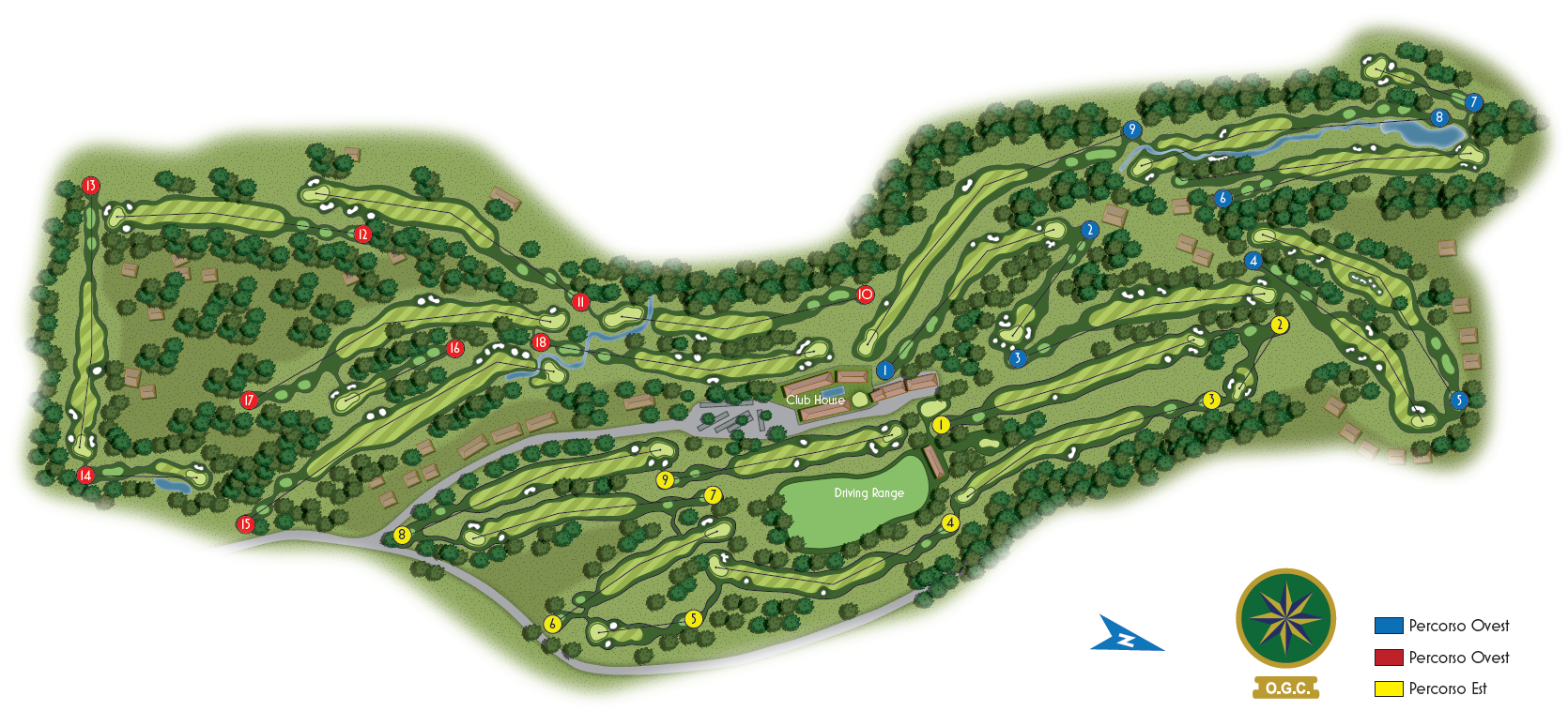 Maps Olgiata Golf Club